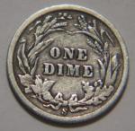 1907 S Barber Dime 10C Silver Coin