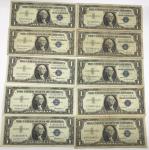 1957 Blue Seal $1 Silver Certificate Note Lot