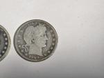 Lot of 3 Barber Quarters: 1905 S, 1908 D, 1908 P