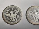 Lot of 3 Barber Quarters: 1905 S, 1908 D, 1908 P