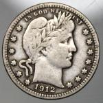 1912 Barber Quarter - Great Collectible Coin!