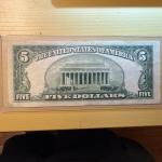 1953 $5 Blue Seal Silver Certificate Note