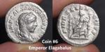 Ancient Roman Silver Denarius Coin, 1700+ Years Old