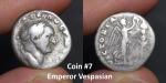 Ancient Roman Silver Denarius Coin, 1700+ Years Old