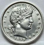 1899 P Barber Silver Quarter - Philadelphia Mint
