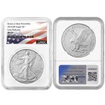 2026 $1 American Silver Eagle NGC MS69 Flag Label