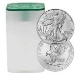 2025 Silver Eagle $1 Coin Roll of 20