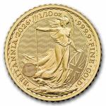 2026 Gold Britannia 1/10 oz Coin - BU