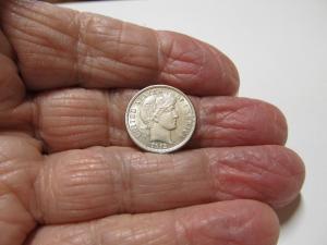 1913 Barber Silver Dime - Lustrous Gem Coin