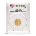2025 1/10 oz American Gold Eagle Coin MS70