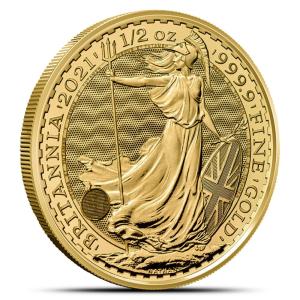 1/2 oz British Gold Britannia Coin – Random Year