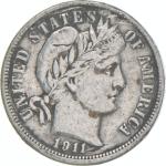 1911-D Barber Dime 90% Silver Coin