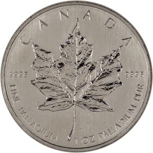 1 oz Canada Palladium Maple Leaf - .9995 Fine