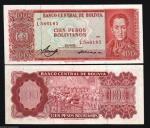 Bolivia 100 Pesos P-164 Blue Mountain Currency Note