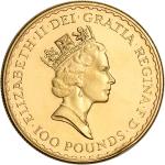 British Gold Britannia £100 - 1 oz - BU