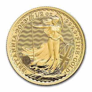 2023 Gold Britannia 1/2 oz Coin - UK