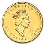 1/4 oz Gold Canadian Maple Leaf Coin