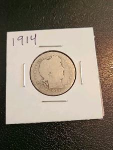 1915 Barber Quarter Key Date Low Mintage