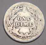 1906 O Barber Dime Silver Coin - Rare Date!