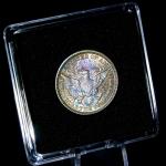 1909-D Barber Quarter with Beautiful Polychrome Toning