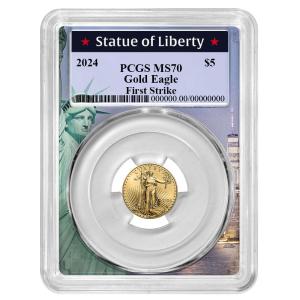 2024 $5 Gold Eagle 1/10 oz Coin - PCGS MS70
