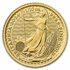 2024 UK 1/10 oz Gold Britannia BU Coin