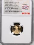 1776-2026 W Proof $5 Gold Eagle Coin 1/10 oz