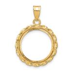 14k Gold American Eagle Pendant - 1/10 oz