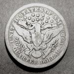 1897 U.S. Barber Quarter - Eagle Wings Design