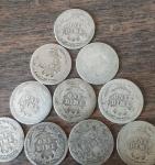 10 Barber Dimes - 90% Silver Collection