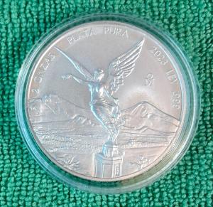 2015 2 oz Silver Libertad Bullion Coin