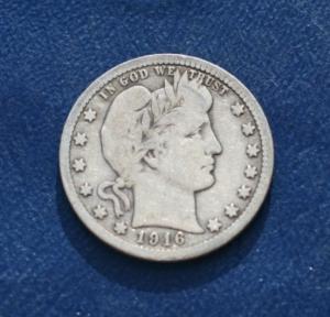 1916 Barber Quarter - Great Condition