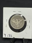 1907 Philadelphia Barber Silver Quarter - A-216