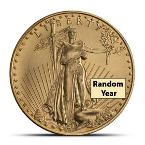 1/2 oz American Gold Eagle Coin, Random Year