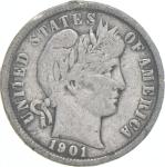 1901-P Barber Dime 90% Silver Coin