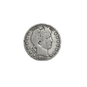 90% Silver Barber Quarter Coin - Random Date