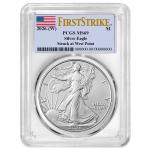 2026 (W) $1 American Silver Eagle PCGS MS69 Flag