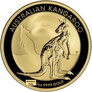1 oz Australia Gold Kangaroo Coin - $100