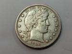 1914 Barber Silver Quarter 25C - Full Liberty