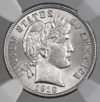 1916-P Barber Silver Dime - NGC Unc Details