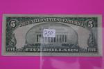 1953 Blue Seal $5 Silver Certificate Bill
