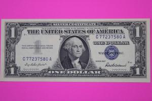 1957 $1 Silver Certificate Blue Seal Note