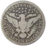 1908 Barber Quarter Silver 25c Coin Collectible