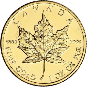 Canada Gold Maple Leaf Coin - 1 oz .9999 Fine