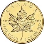 Canada Gold Maple Leaf Coin - 1 oz .9999 Fine