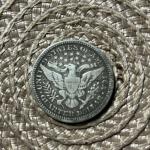 1909 Denver Barber Quarter 25C Silver Coin