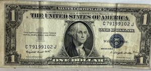 1935 One Dollar Blue Seal Silver Certificate Note