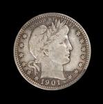 1901-S Barber Quarter from San Francisco Mint