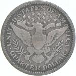 1892 Barber Quarter Average Condition Coin