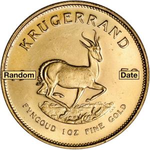 1 oz South Africa Gold Krugerrand - BU - Random